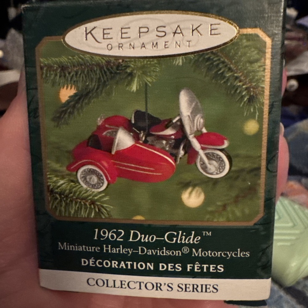 1962 Harley Davidson Panhead Sidecar Duo-Glide Motorcycle Christmas Ornament NOS